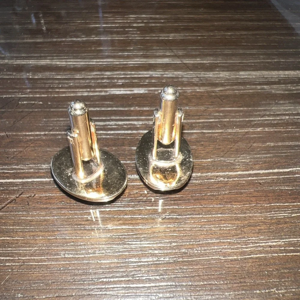 Vintage Cufflinks Jewelry Gold Tone